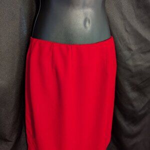 Casual Corner Red Pencil Skirt size 6